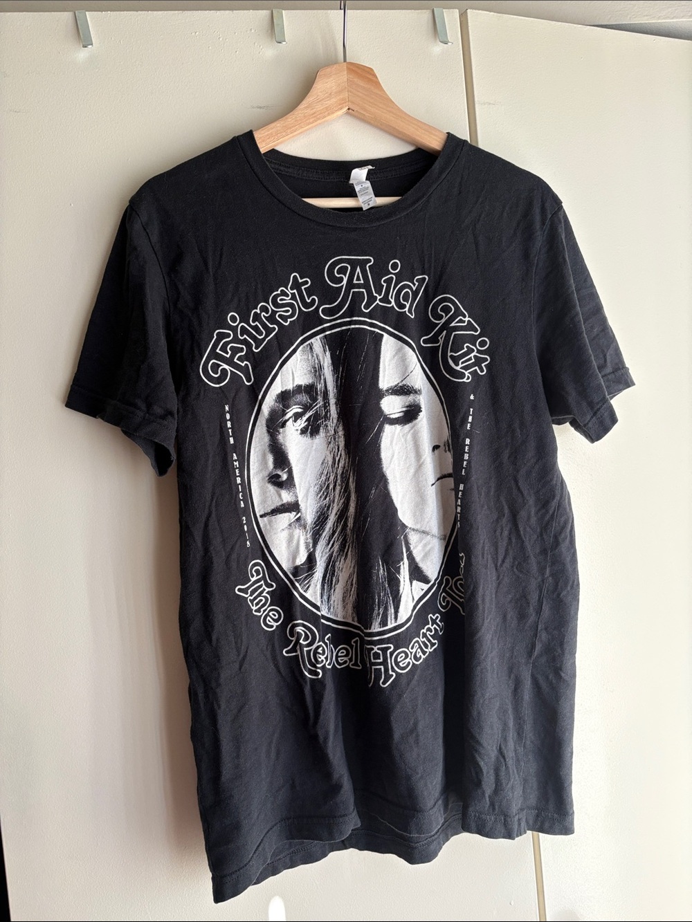 Gildan Black First Aid Kit 'The Rebel Heart' Graphic Tee